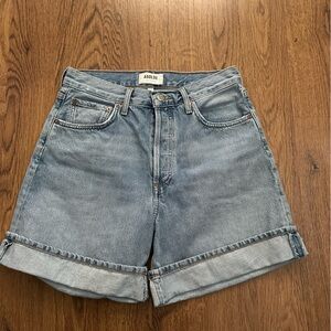 Agolde Light Blue Jean Shorts size 27 Dame Cotton zip fly five pockets